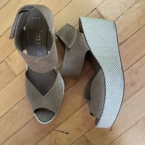 Pedro Garcia Suede Espadrille Wedges